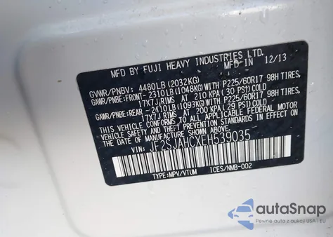 2014 Subaru Forester 2.5I Limited z USA, uszkodzony, nr VIN JF2SJAHCXEH539035